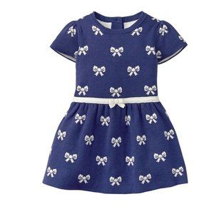 NWT Janie and Jack: Blue & White Bow Dress